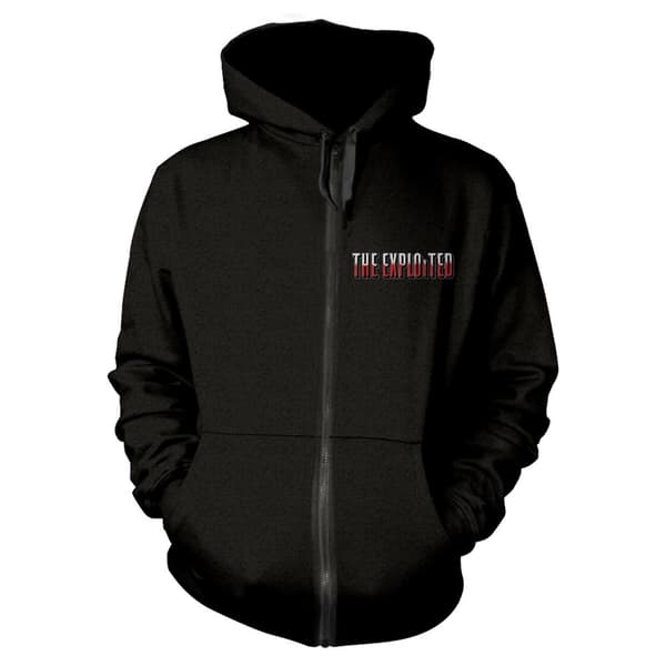 The Exploited Unisex vuxen Barmy Army Hoodie med dragkedja