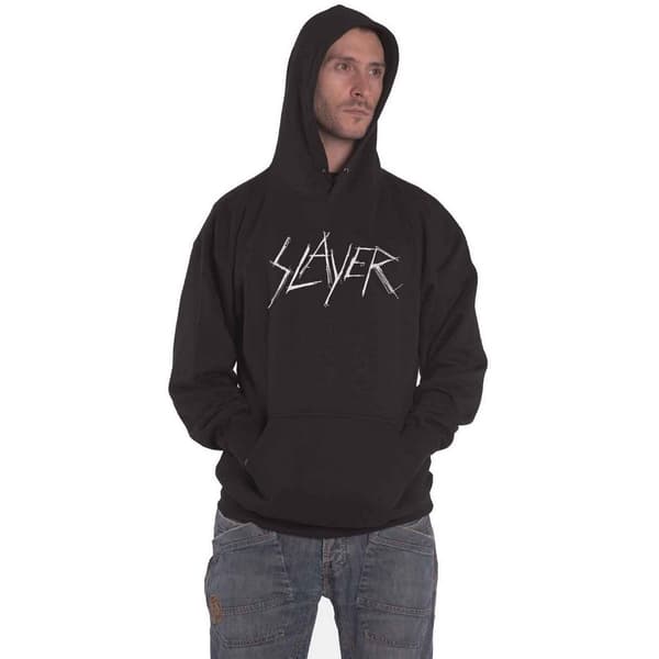 Slayer Unisex Adult Scratch Logo Pullover Hoodie