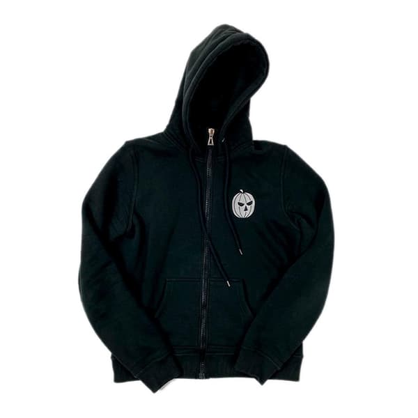 Helloween Unisex Adult Pumpkin Logo Full Zip Hoodie