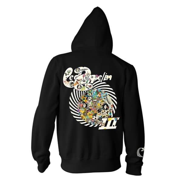 Led Zeppelin Unisex Swirl III hættetrøje til voksne