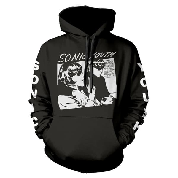 Sonic Youth Unisex Adult Goo Album Branded Sleeve Hoodie Black M