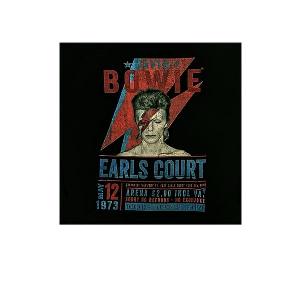 David Bowie Unisex Adult Earls Court ´73 Eco Friendly Hoodie