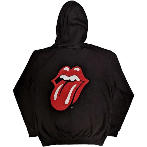 The Rolling Stones Unisex hættetrøje med logo med lynlås til voksne