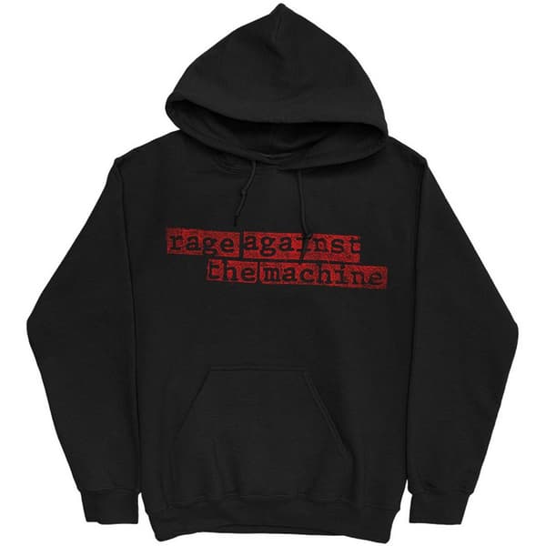 Rage Against the Machine Unisex vuxen nunnor med tryck på ryggen Hoodie Black S