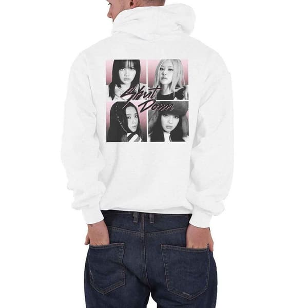 BlackPink Unisex voksen Shut Down Photograph Pullover Hoodie til voksne