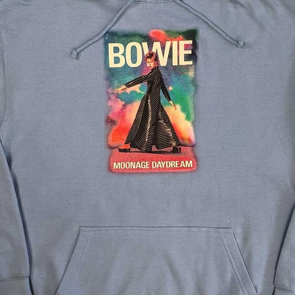 David Bowie Unisex vuxen Moonage 11 Fade Pullover Hoodie för vuxna