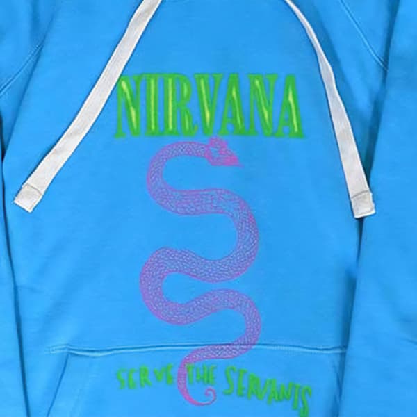 Nirvana Unisex Adult Serve The Servants Neon Pullover Hoodie