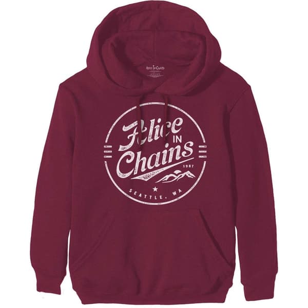 Alice In Chains Unisex vuxen Circle Logo Pullover Hoodie för vuxna