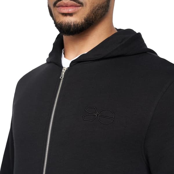 Crosshatch Braxson Hoodie med hel dragkedja för män