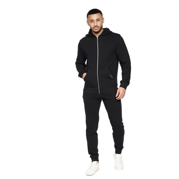 Crosshatch Braxson Hoodie med hel dragkedja för män
