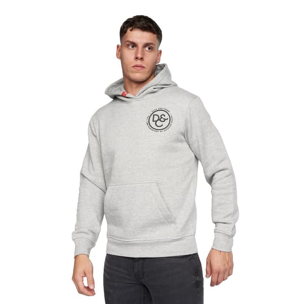 Duck and Cover Macksony Marl Hoodie för män Grey Marl S