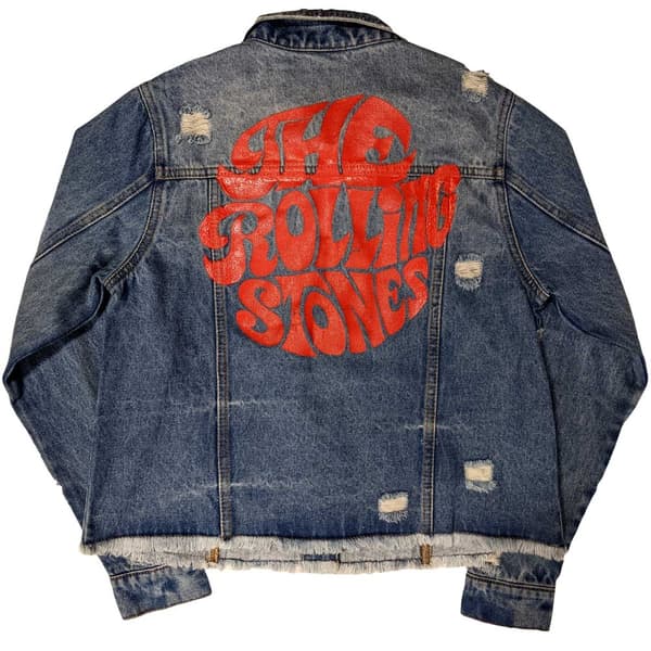 The Rolling Stones Kvinder/Damer Script Denim Jacket til kvinder/damer