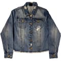 Miniatyrbillede 1 af 2: The Rolling Stones Kvinder/Damer Script Denim Jacket til kvinder/damer