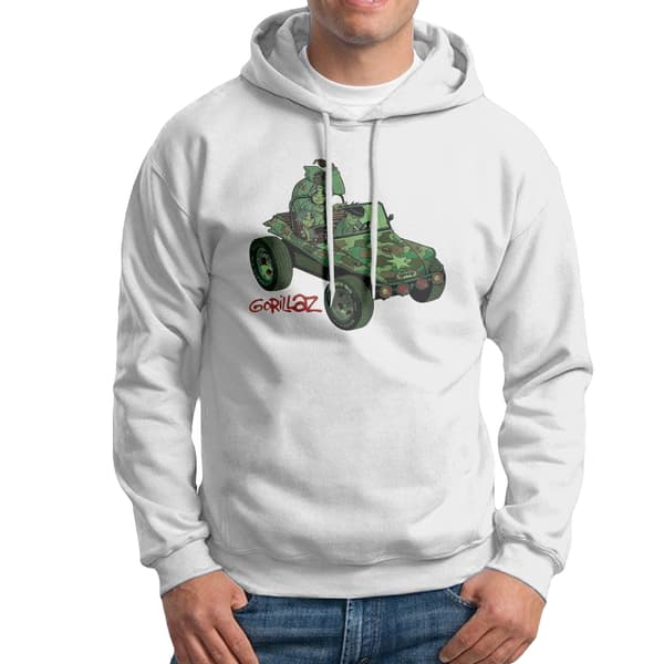 Gorillaz Unisex Jeep-hættetrøje til voksne