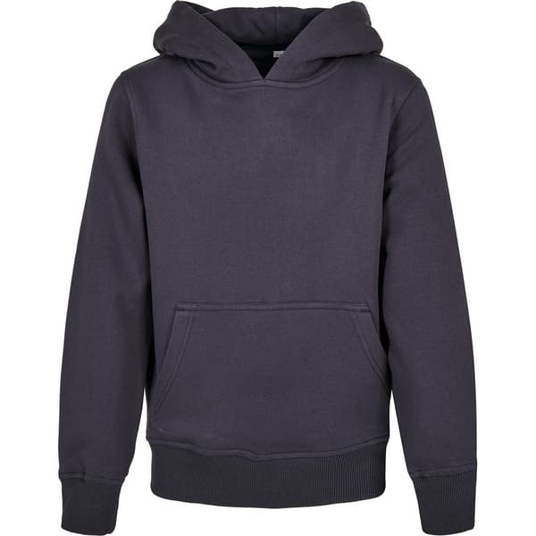 Build Your Brand Childrens/Kids Basic Organic Hoodie Navy 5-6 Years