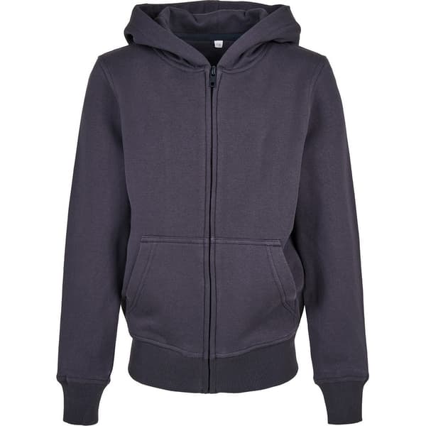 Build Your Brand Childrens/Kids Basic Organic Full Zip Hoodie