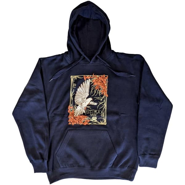 Fleetwood Mac Unisex Adult Dove Hoodie Navy Blue XXL