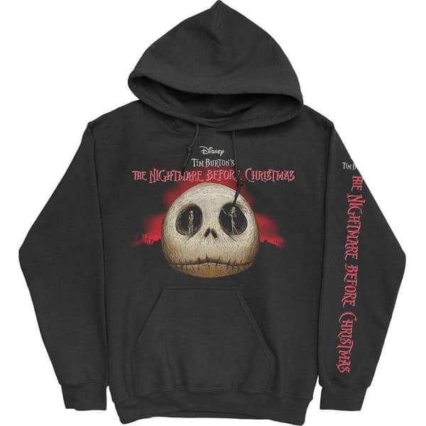 Nightmare Before Christmas Unisex Jack Skellington Eyes hættetrøje til voksne