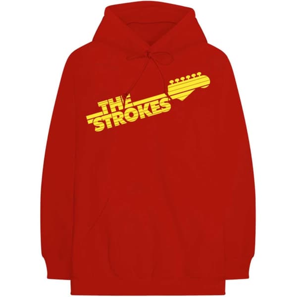 The Strokes Unisex hættejakke med guitarlogo med gribebræt for voksne