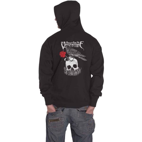 Bullet For My Valentine Unisex Adult Raven Logo Pullover Hoodie