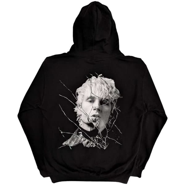 Machine Gun Kelly Unisex hættetrøje med krakeleret effekt til voksne