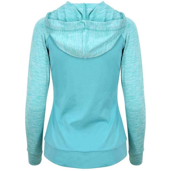 AWDis Cool Womens/Ladies Zoodie Contrast Full Zip Hoodie
