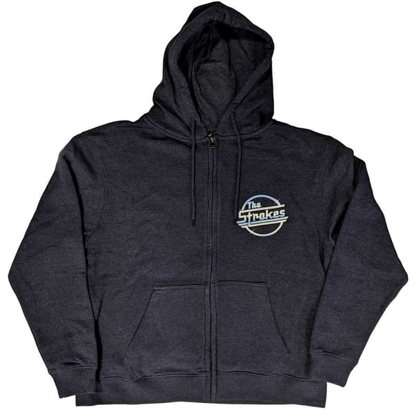 The Strokes Unisex voksen OG Magna hættetrøje med lynlås til voksne Navy Blue L