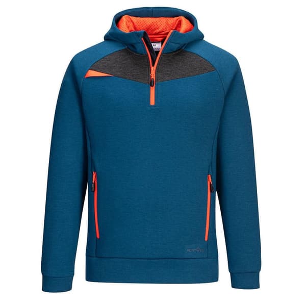 Portwest Mens DX4 Quarter Zip Hoodie