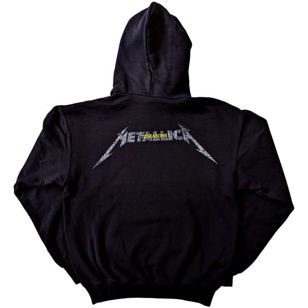 Metallica Unisex Adult 72 Seasons Charred Logo Hoodie