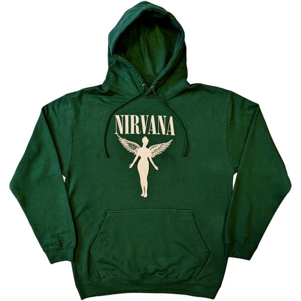 Nirvana Unisex Adult Angelic Mono Hoodie Green XL