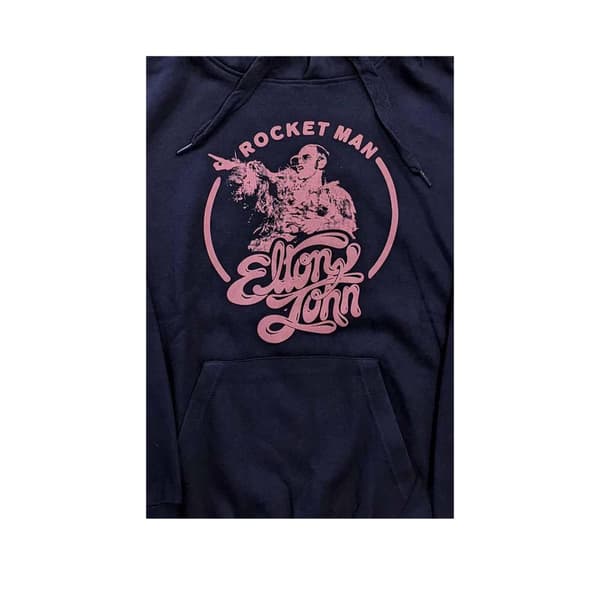 Elton John Unisex Adult Rocket Man Pullover Hoodie