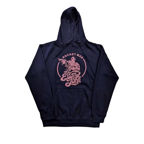 Elton John Unisex Adult Rocket Man Pullover Hoodie