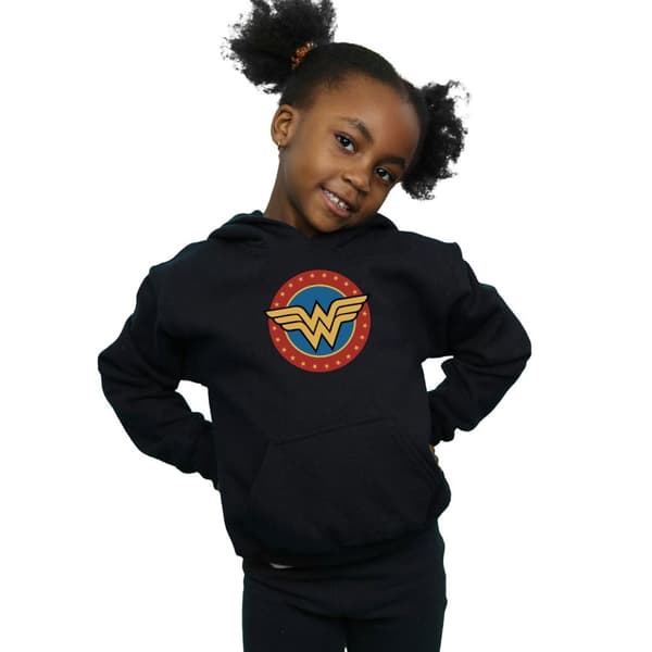 Wonder Woman Huvtröja med logotyp för flickor