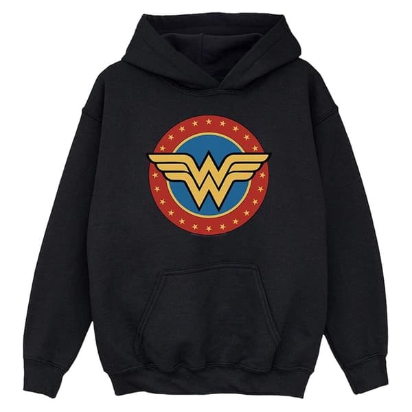 Wonder Woman Huvtröja med logotyp för flickor