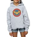 Miniatyrbild 3 av 5: Wonder Woman Huvtröja med logotyp för flickor