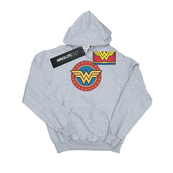 Wonder Woman Huvtröja med logotyp för flickor Sports Grey 5-6 Years