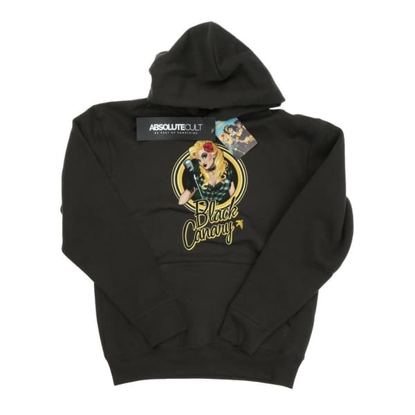 DC Bombshells Kvinnor/Damer Black Canary Heather Hoodie
