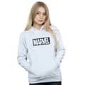 Miniatyrbild 3 av 4: Marvel Huvtröja med Outline-logga för damer/damer