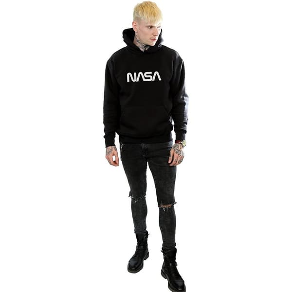 NASA Mens Modern Logo Hoodie