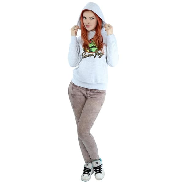 DC Bombshells Womens/Ladies Poison Ivy Badge Heather Hoodie