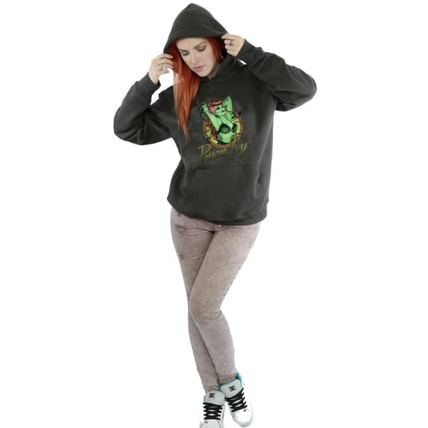 DC Bombshells Womens/Ladies Poison Ivy Badge Heather Hoodie