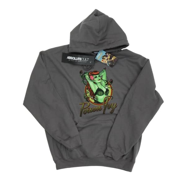 DC Bombshells Womens/Ladies Poison Ivy Badge Heather Hoodie