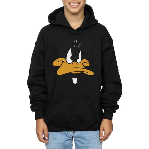 Looney Tunes Boys Daffy Duck Face Hoodie