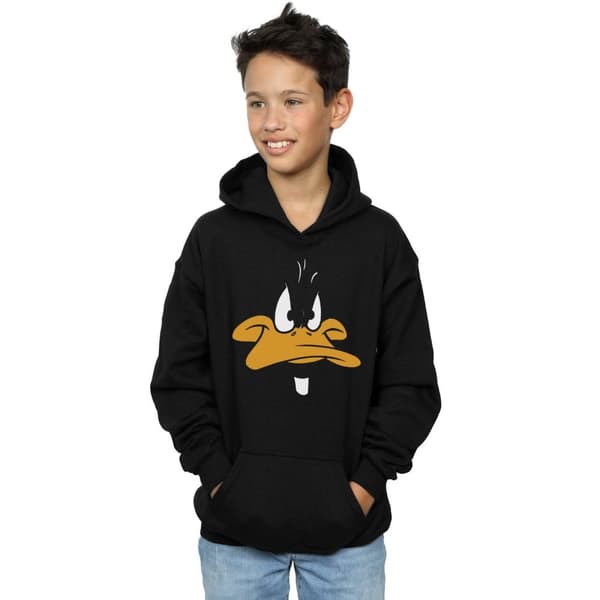 Looney Tunes Boys Daffy Duck Face Hoodie