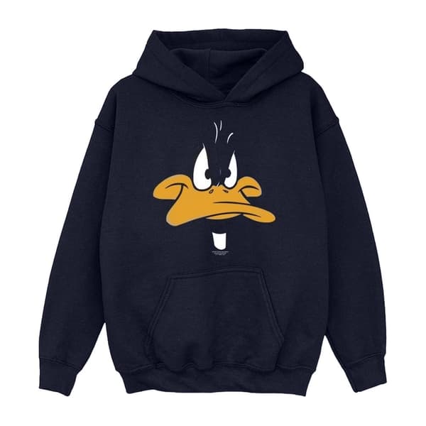 Looney Tunes Boys Daffy Duck Face Hoodie
