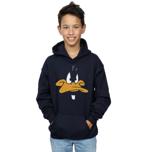 Looney Tunes Boys Daffy Duck Face Hoodie