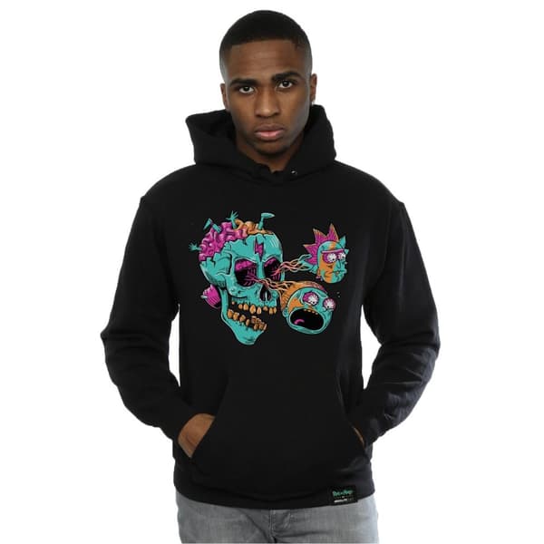 Rick And Morty Unisex Adult Eyeball Skull Pullover Hoodie