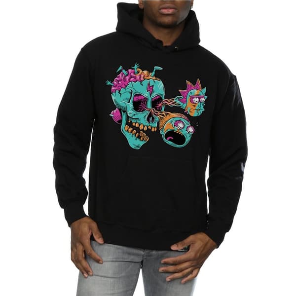 Rick And Morty Unisex Adult Eyeball Skull Pullover Hoodie