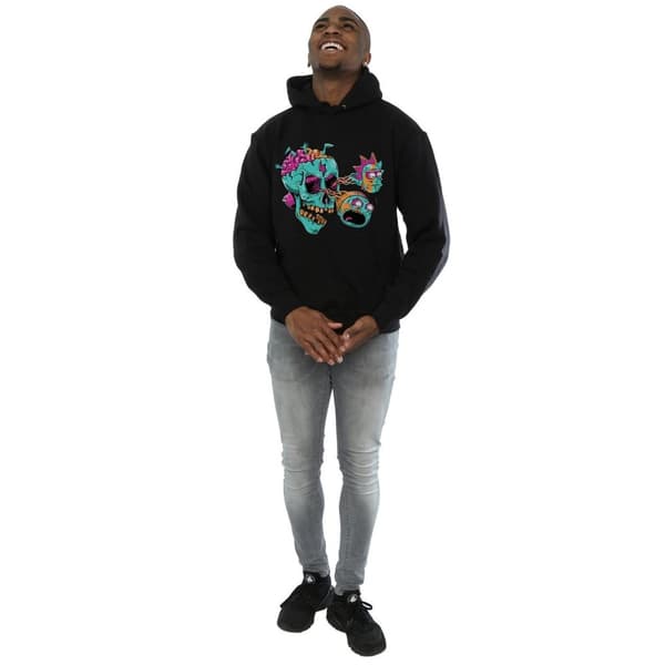 Rick And Morty Unisex Adult Eyeball Skull Pullover Hoodie