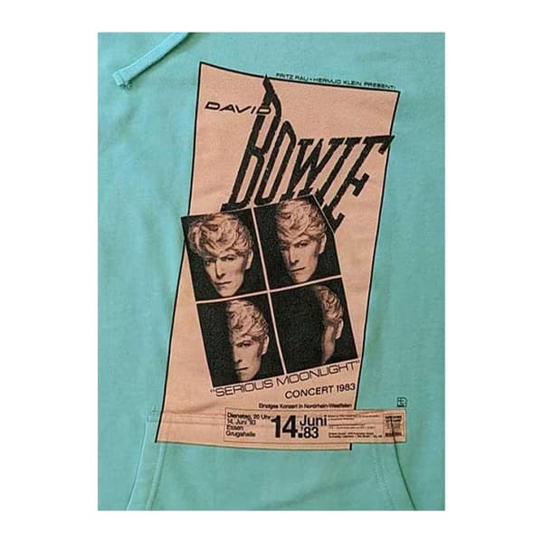David Bowie Unisex vuxen Concert ´83 Hoodie